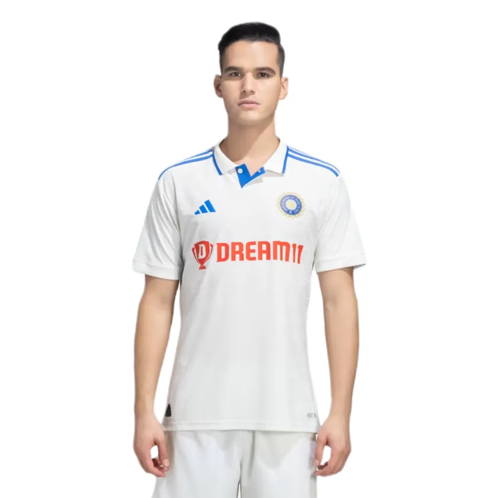 Adidas Men's Test Match Cricket Jersey (Off White)