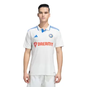 Adidas Men's Test Match Cricket Jersey (Off White)