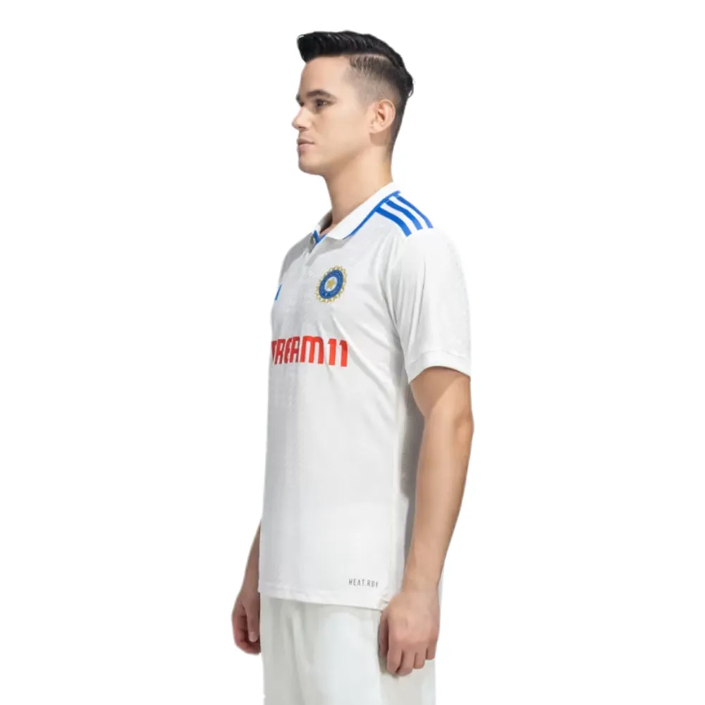 Adidas Men's Test Match Cricket Jersey (Off White)