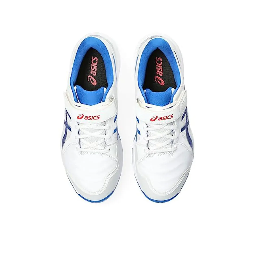 ASICS Men's Speed Menace FF Cricket Shoe (White/Tuna Blue)