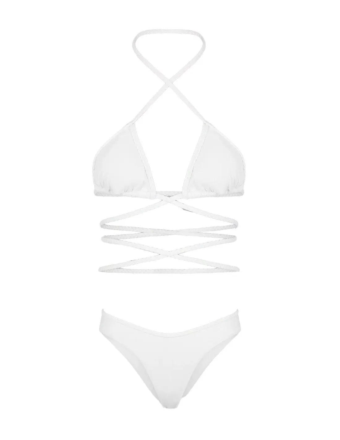 Bikini F**K donna 0300 clear bianco PE23