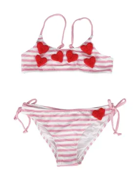 Bikini MC2 Saint Barth bimba Jaiden lin heart rosa PE23