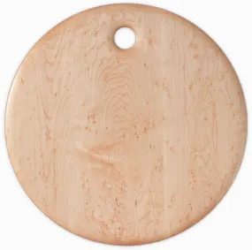 Birdseye Maple Round Breadboard - 20 inches