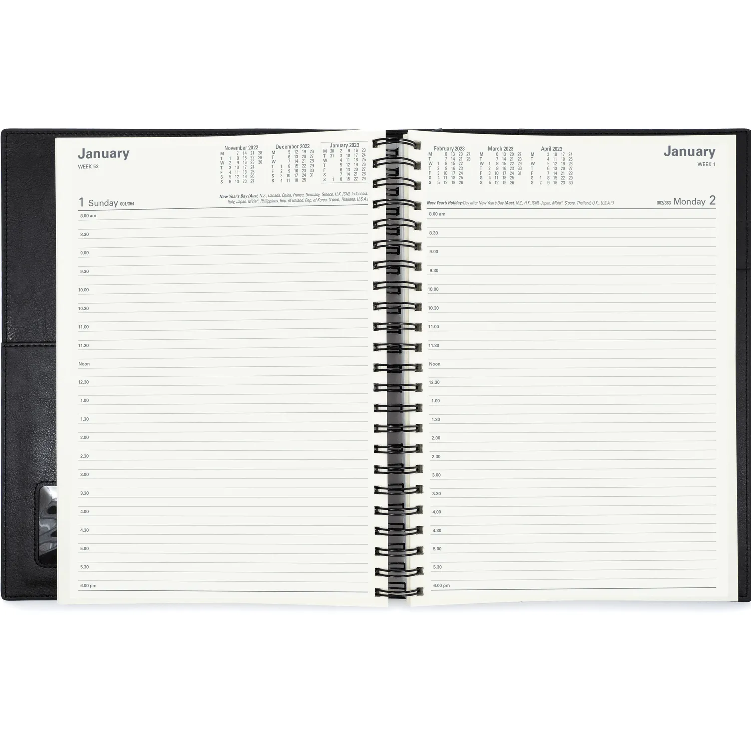 Collins Vanessa A4 Day To Page 2022/2023 Diary Red Financial Year