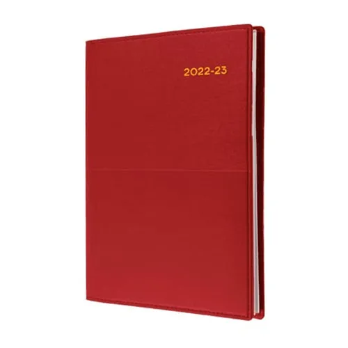 Collins Vanessa A4 Day To Page 2022/2023 Diary Red Financial Year