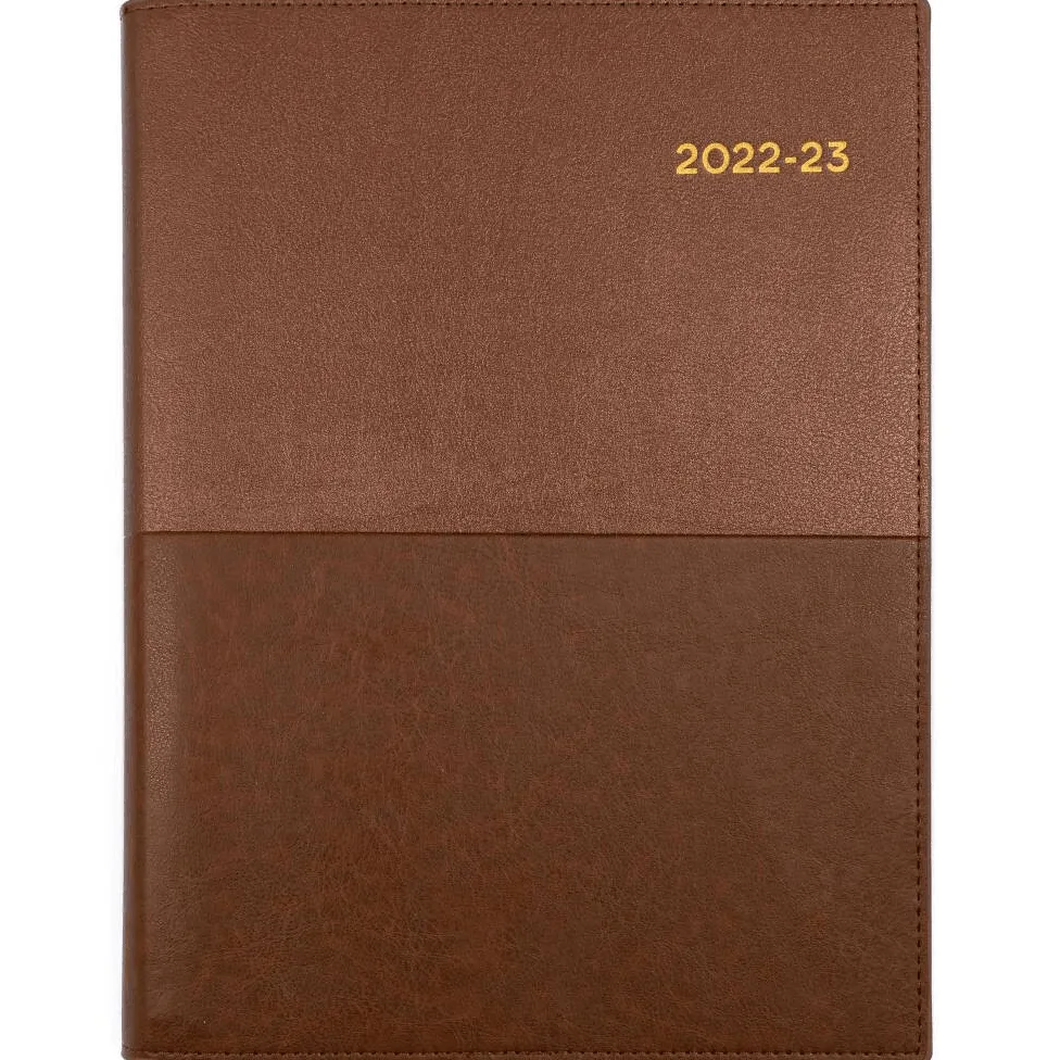 Collins Vanessa A4 Day To Page 2022/2023 Diary Tan Brown Financial Year