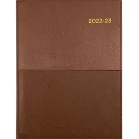 Collins Vanessa A4 Day To Page 2022/2023 Diary Tan Brown Financial Year