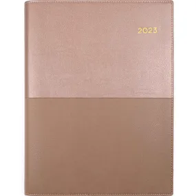 Collins Vanessa A4 Day To Page 2023 Diary Rose Gold Calendar Year Planner