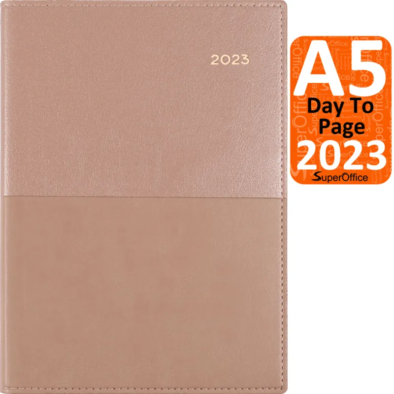 Collins Vanessa A5 Day To Page 2023 Diary Rose Gold Planner