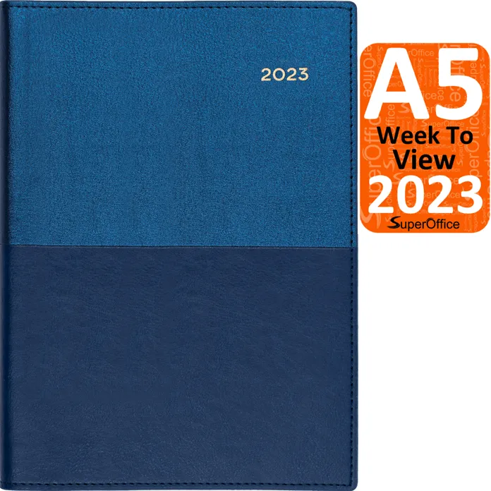 Collins Vanessa A5 Week To View 2023 Diary Blue Planner