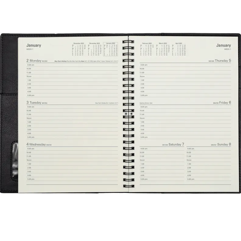 Collins Vanessa A5 Week To View 2023 Diary Blue Planner