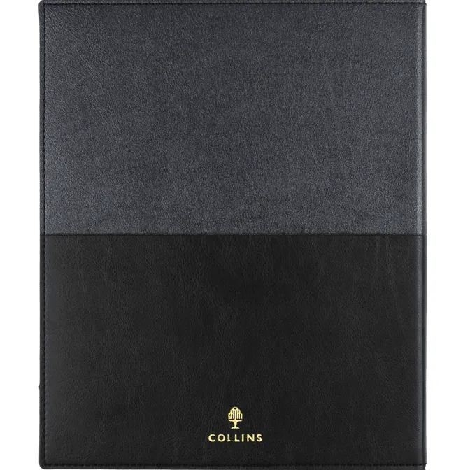 Collins Vanessa Quarto A4 Week To View 2023 Diary Black Calendar Planner