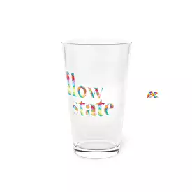 Colorful Flow State Drink Pint Glass, 16floz