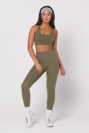 Core Sports Bra | Khaki