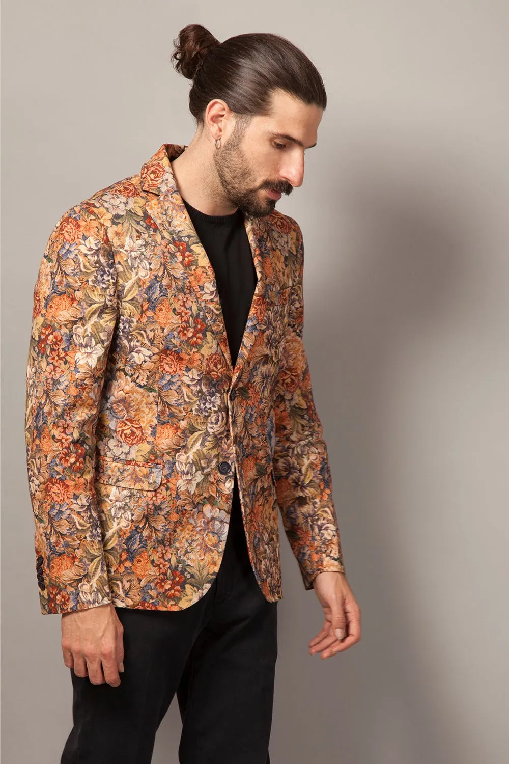 flower tap blazer