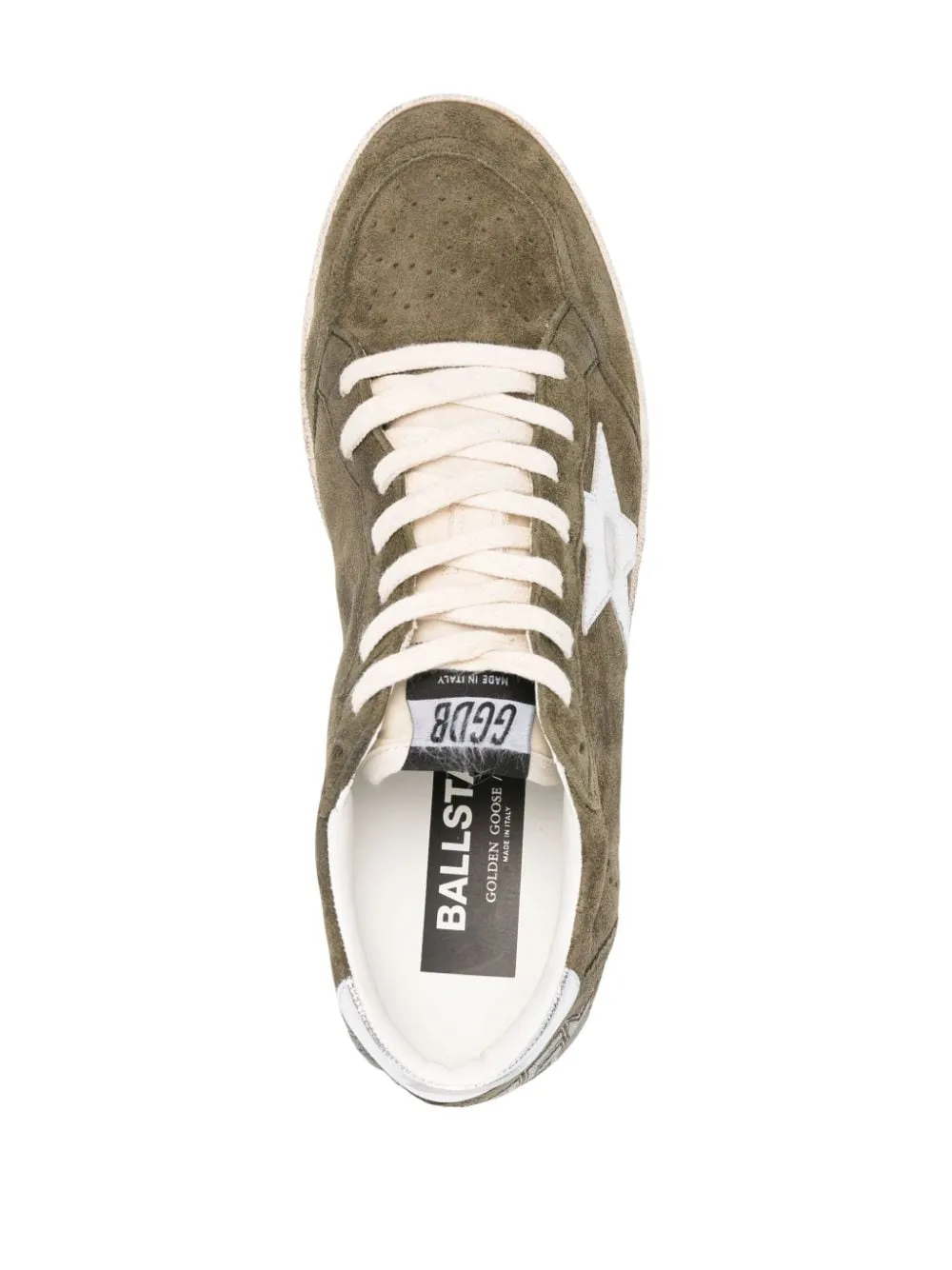 Golden Goose - Baskets Olive Ball Star en daim