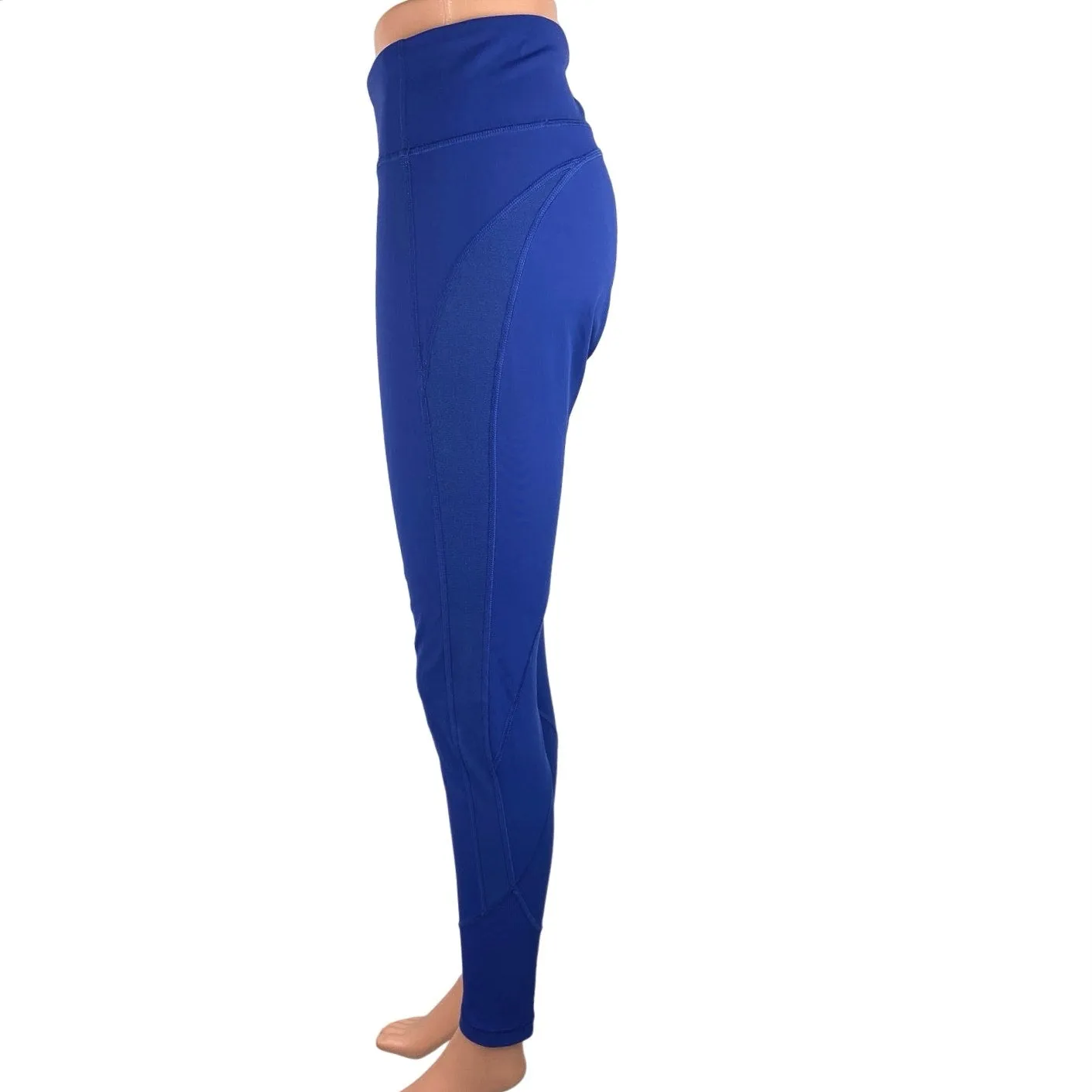 Lululemon Blue Low Rise Pull On Activewear Athletic Fitness Gym Ankle Leggings M