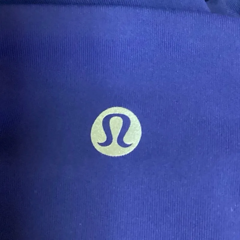 Lululemon Blue Low Rise Pull On Activewear Athletic Fitness Gym Ankle Leggings M