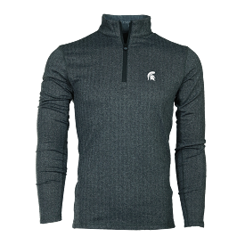 Michigan State Spartan Herringbone Tate Quarter-Zip