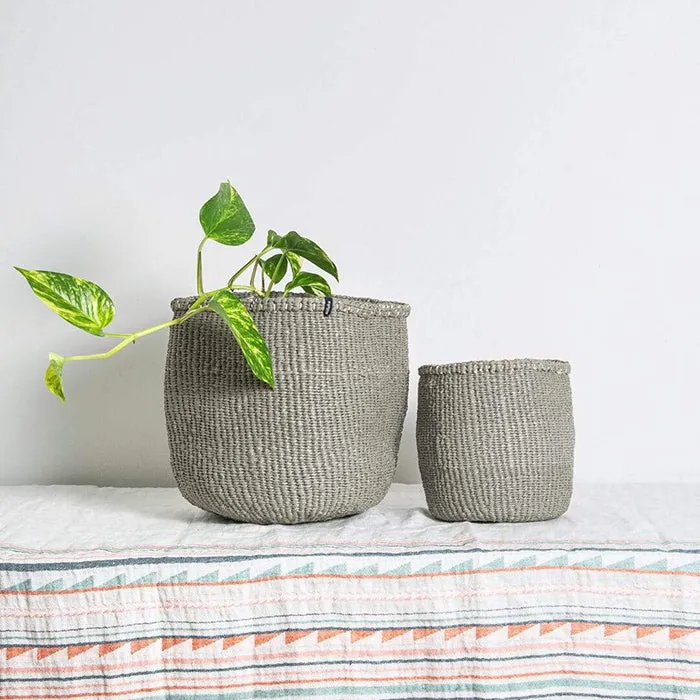 Mifuko Kiondo Basket Warm Grey Small