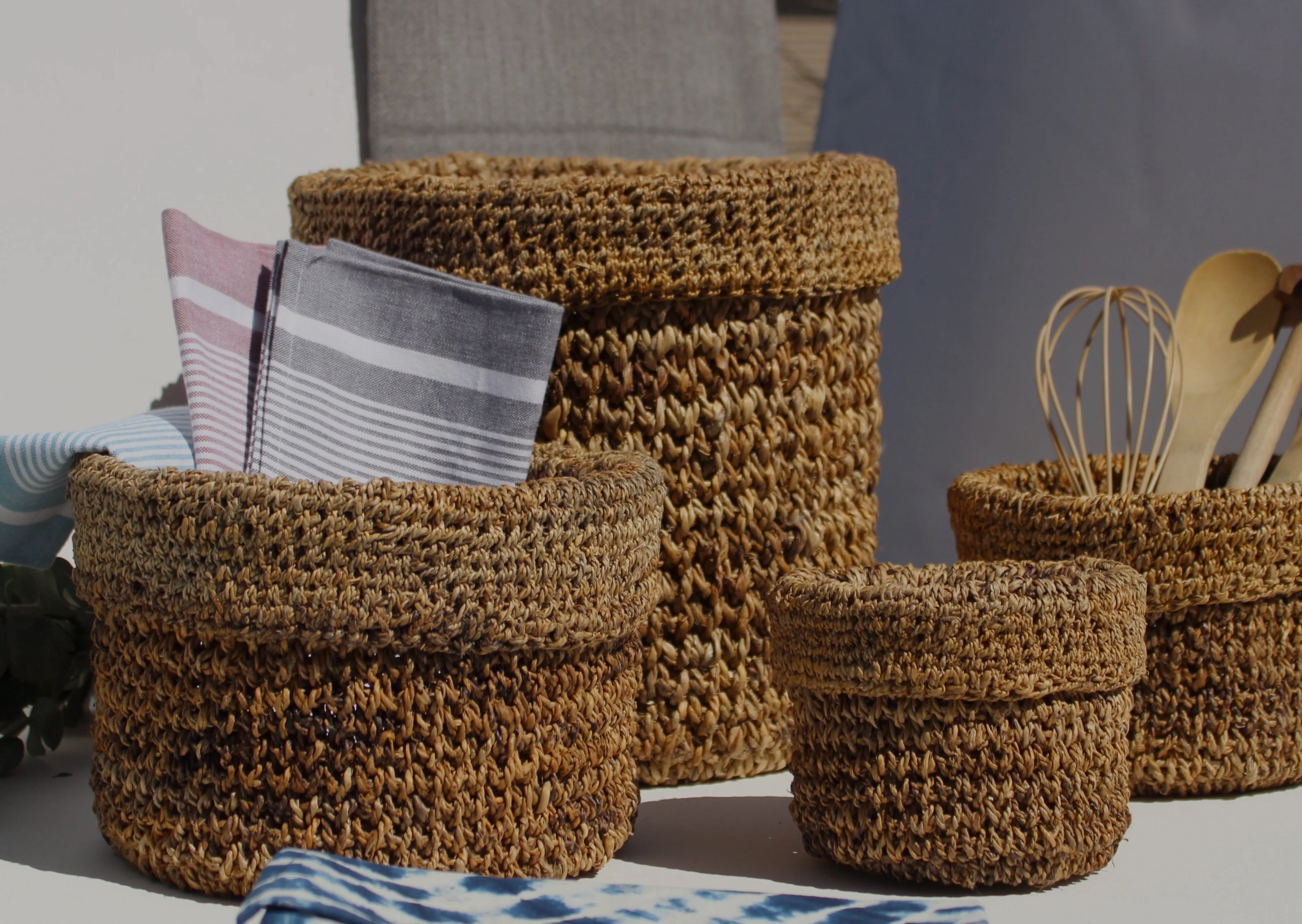 Mumtaz Round Storage Baskets