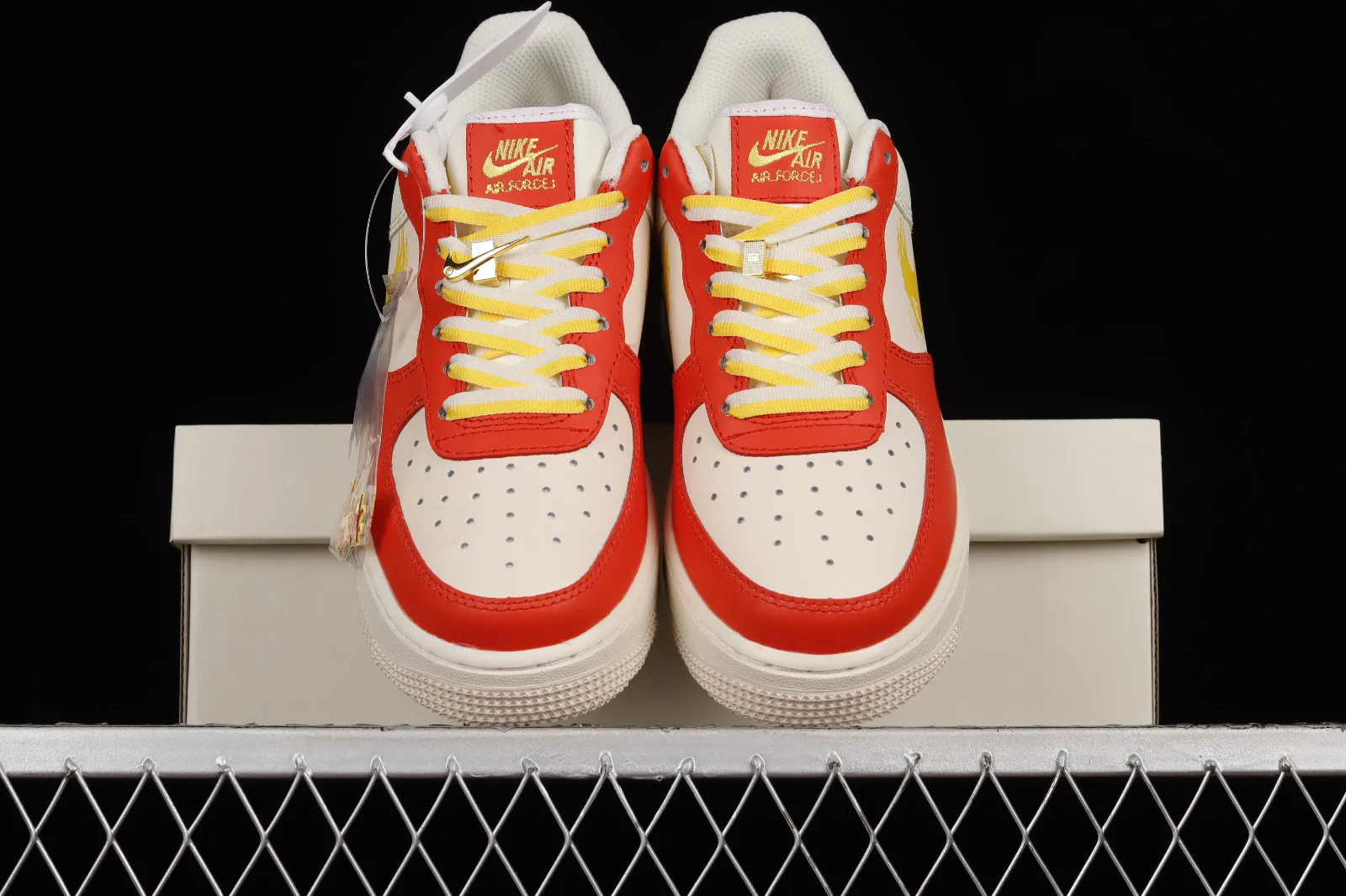 Nike Air Force 1 07 Low Beige Red Gold White CW1888-601