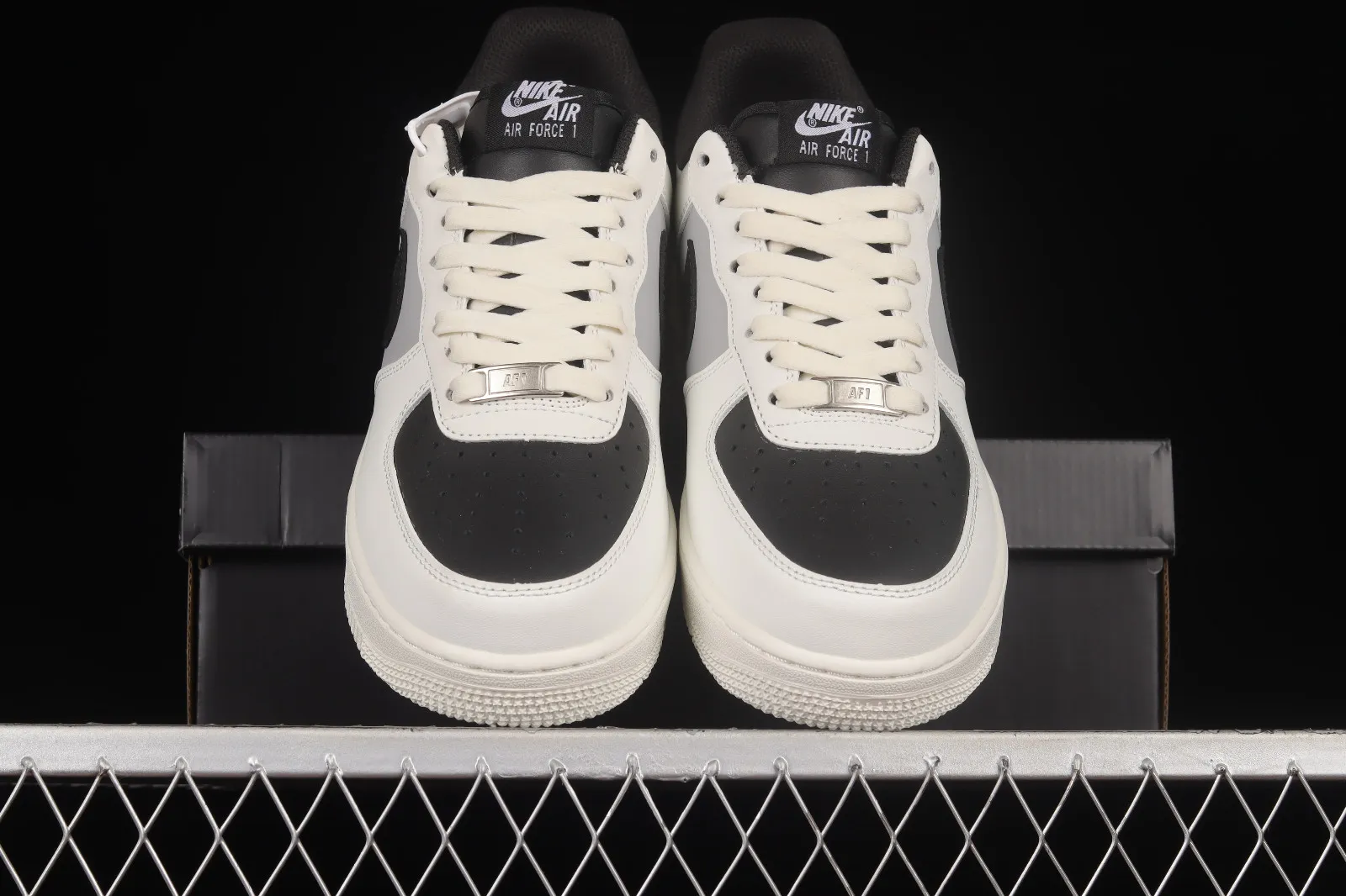 Nike Air Force 1 07 Low White Black Light Grey Shoes RS2696-112