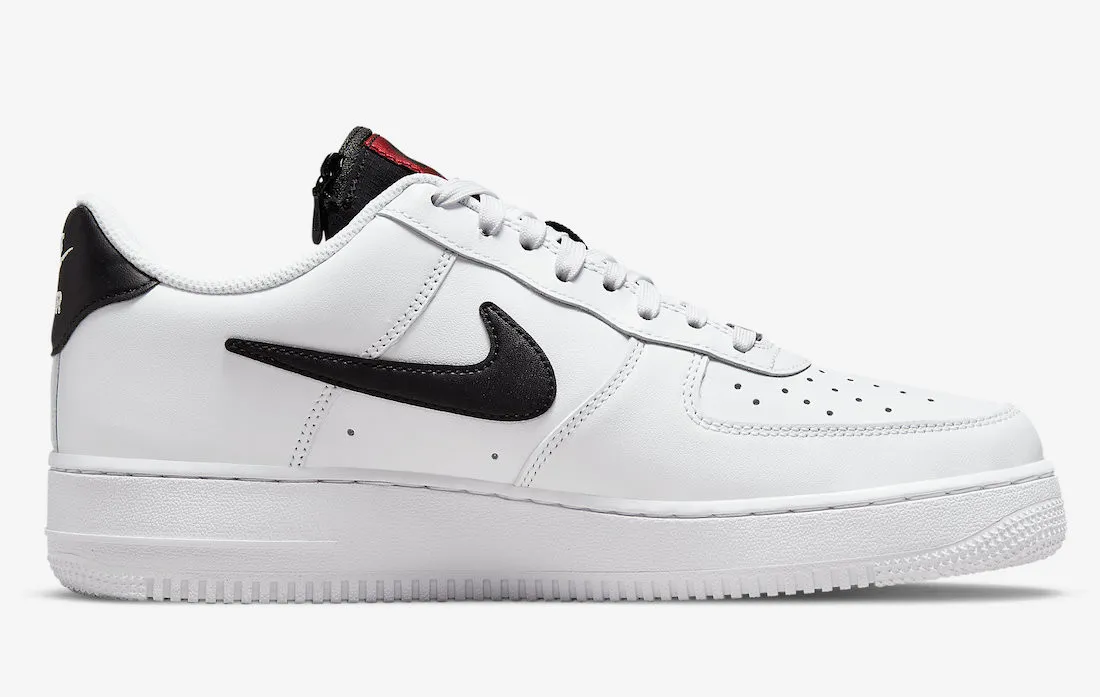 Nike Air Force 1 Low Carabiner Swoosh Red White Black DH7579-100