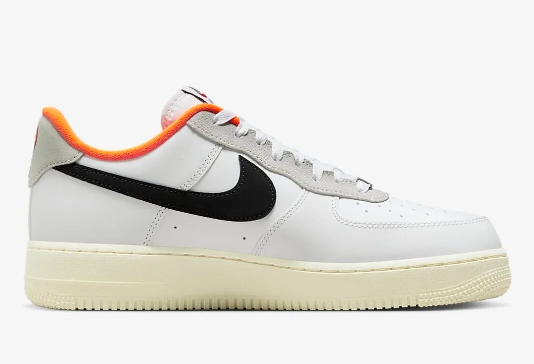 Nike Air Force 1 Low Hoops White Black Orange DX3357-100