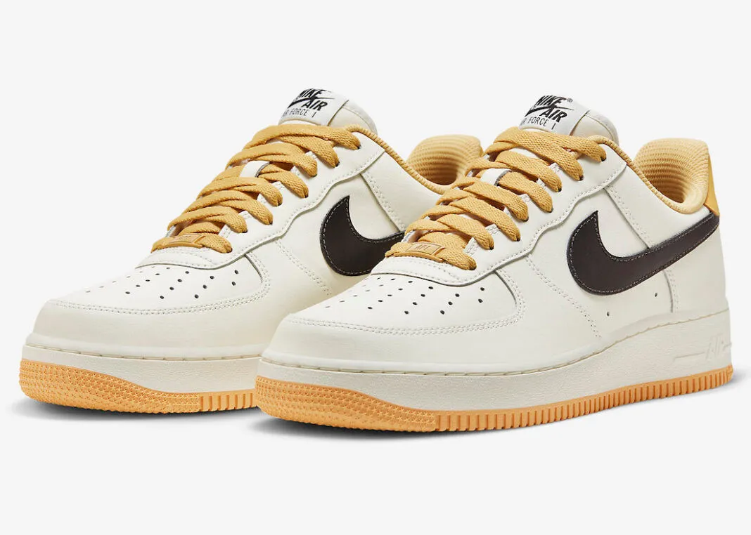 Nike Air Force 1 Low Sail Tan Black FD9063-101