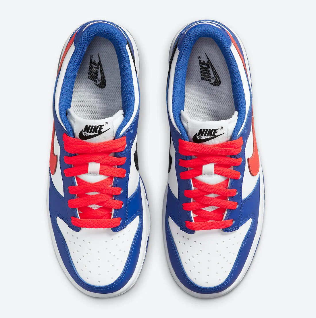 Nike SB Dunk Low White Bright Crimson Game Royal Black CW1590-104