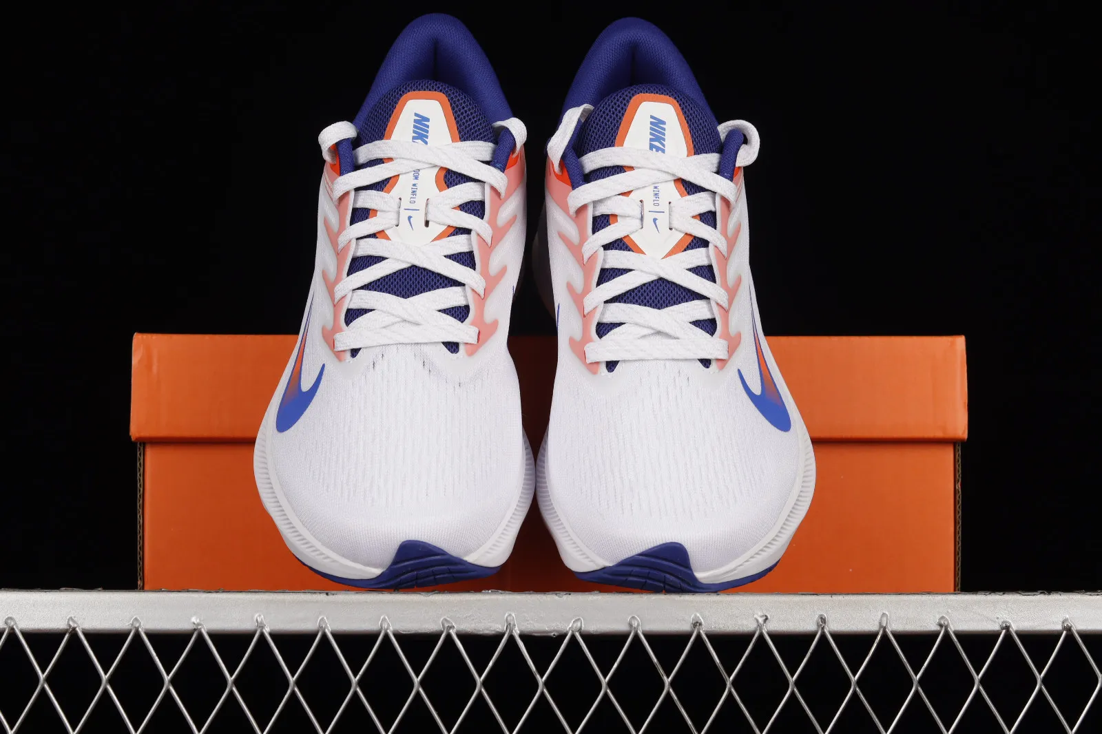 Nike Zoom Winflo 7 Orange Dark Blue White DN4242-141