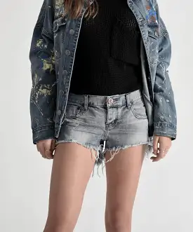 One Teaspoon Rocky Bonitas Low Waist Denim Shorts