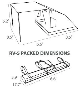 Oztent RV-5 & 6 Person 30 Second Tent