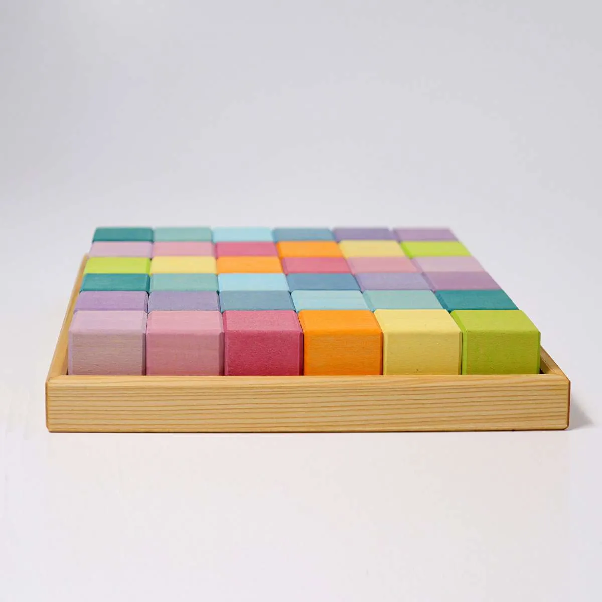 Pastel Mosaic Wooden Blocks - Grimm's