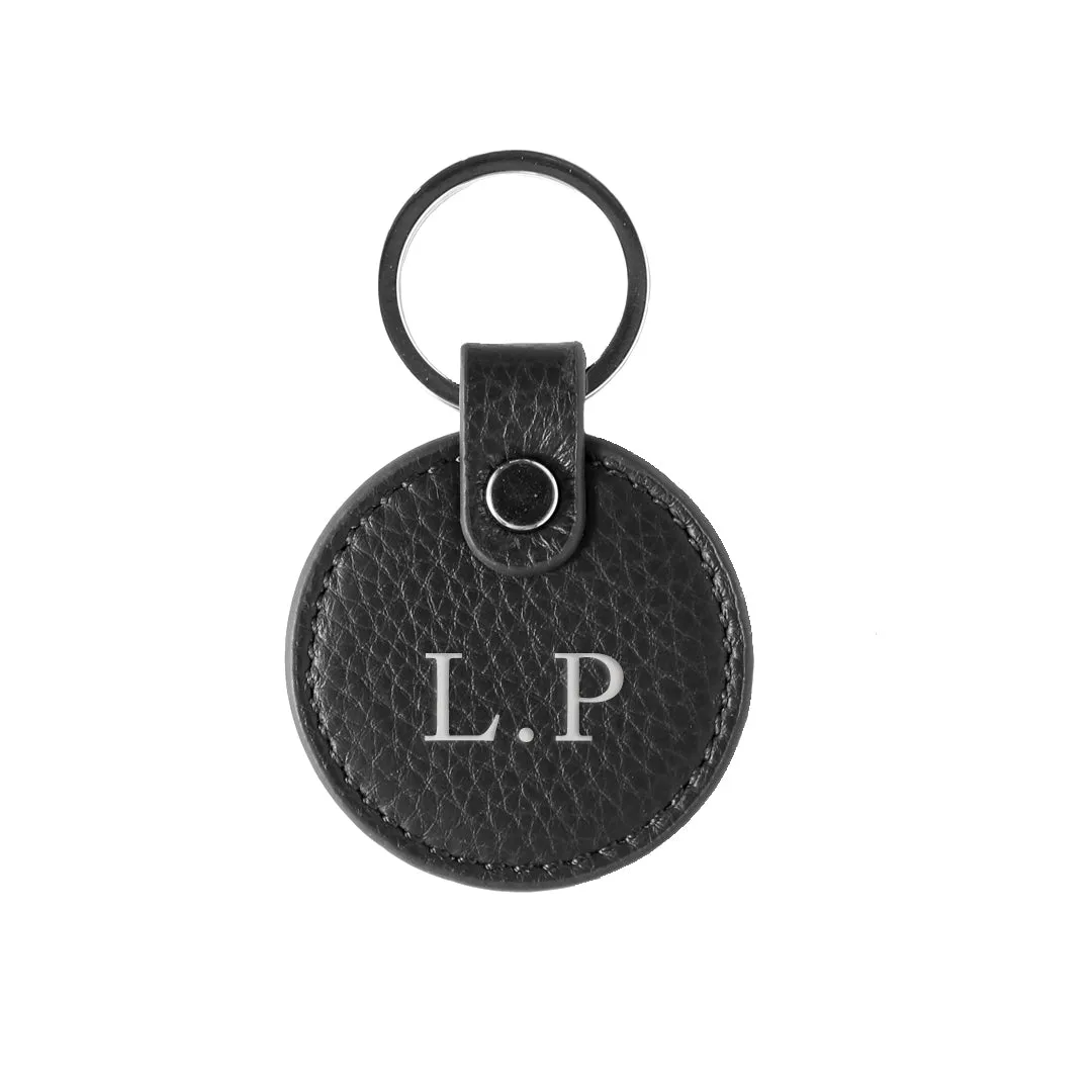 Pebbled Lowkey Round Keyring