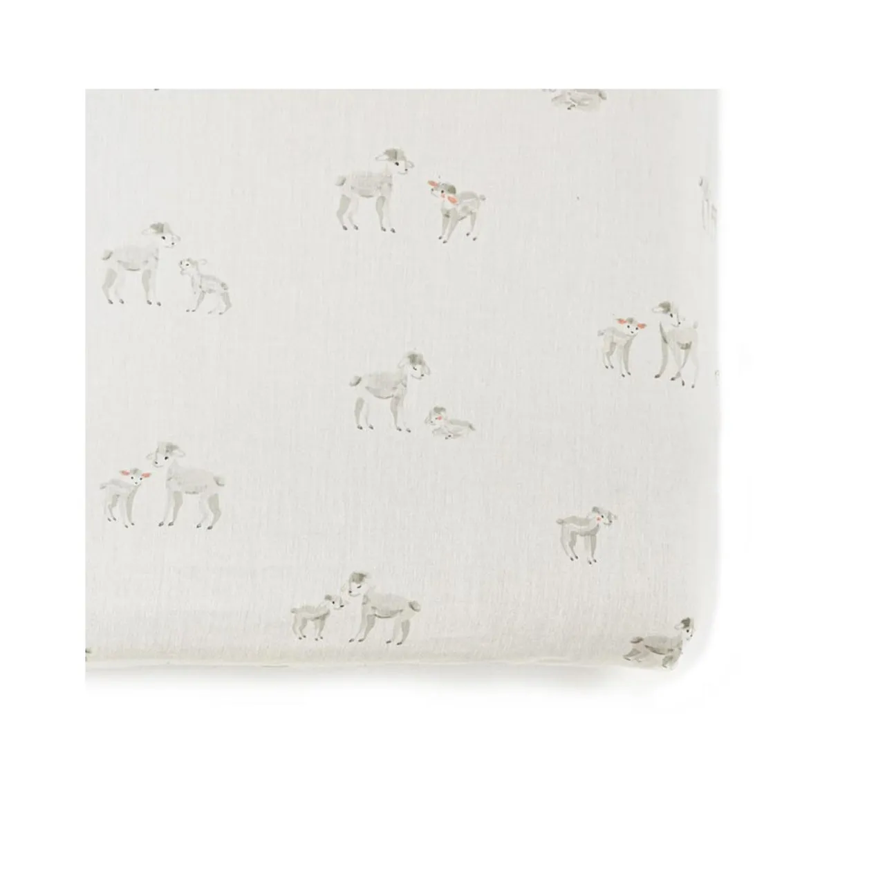 Pehr Crib Sheets Grey/Little Lamb