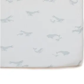 Pehr Follow Me Crib Sheet, Whale