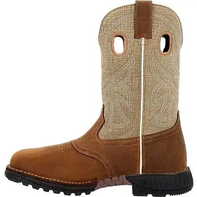 Rocky Men's Hi Wire 11 CT Waterproof Western Work Boot -Brown- RKW0425