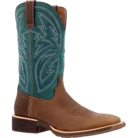 Rocky Men's Tall Oaks 12 ST Slip Resist Western Work Boot -Teal- RKW0406