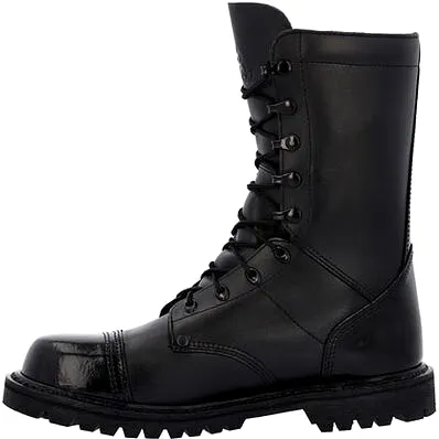 Rocky Women's Lace Up 10 Slip Resist Military Jump Boot -Black- RKC157