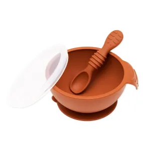 Silicone First Feeding Set: Clay