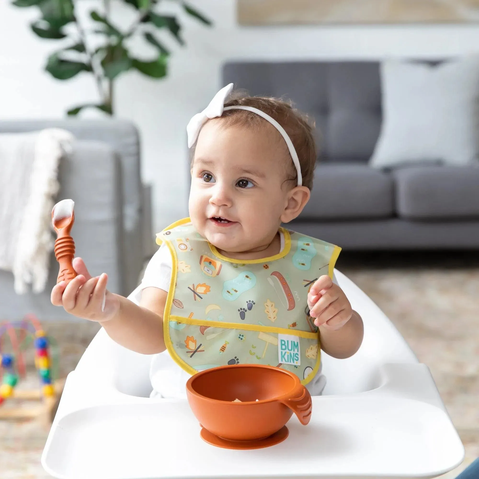 Silicone First Feeding Set: Clay