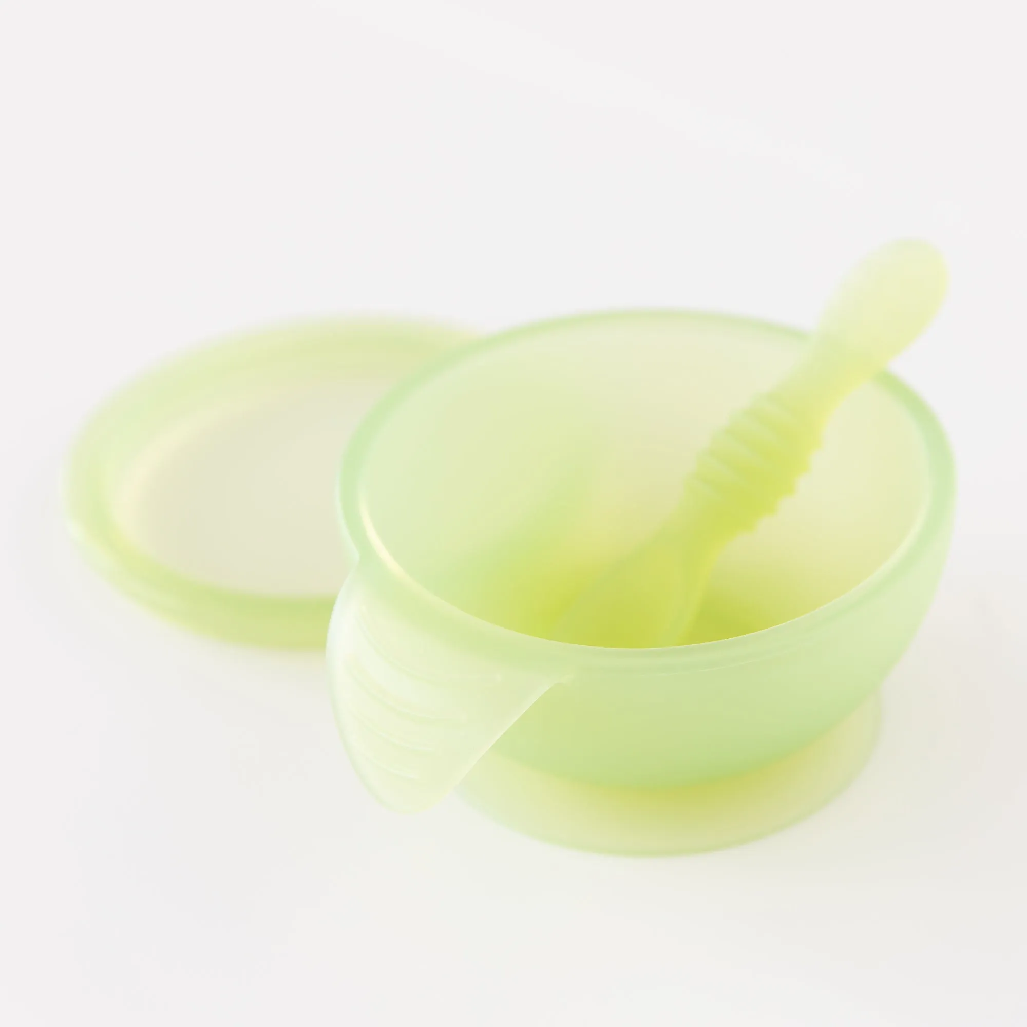 Silicone First Feeding Set: Green Jelly