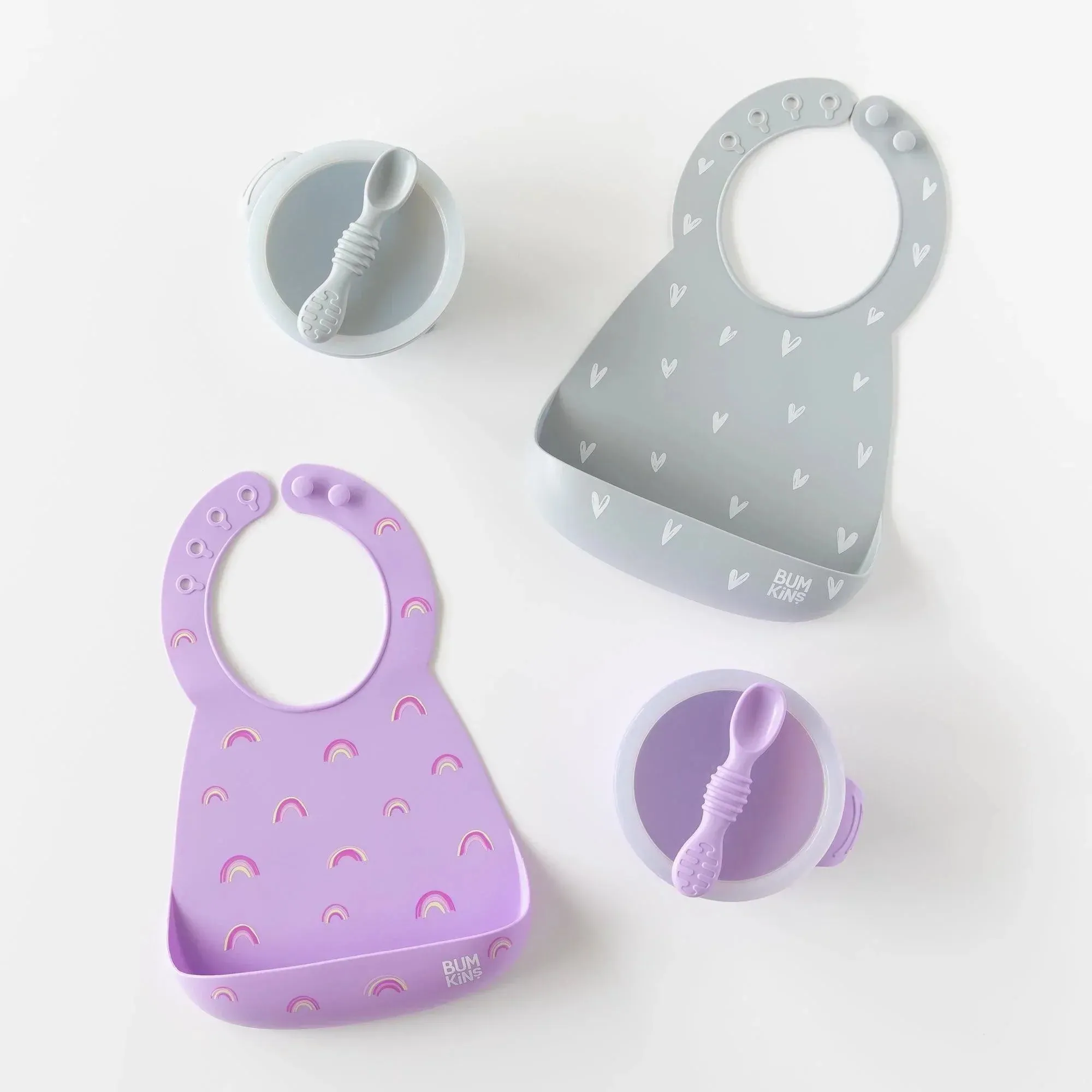 Silicone First Feeding Set: Lavender