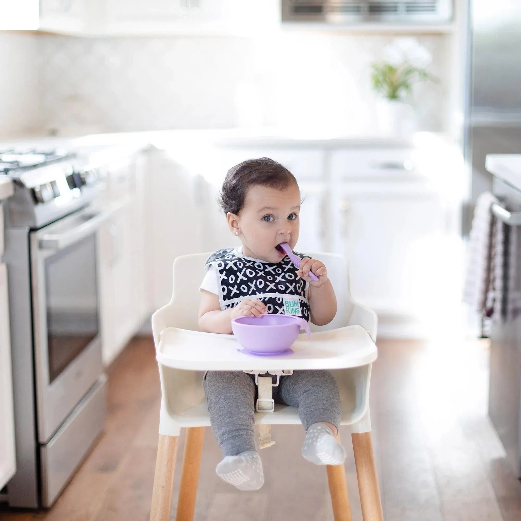 Silicone First Feeding Set: Lavender