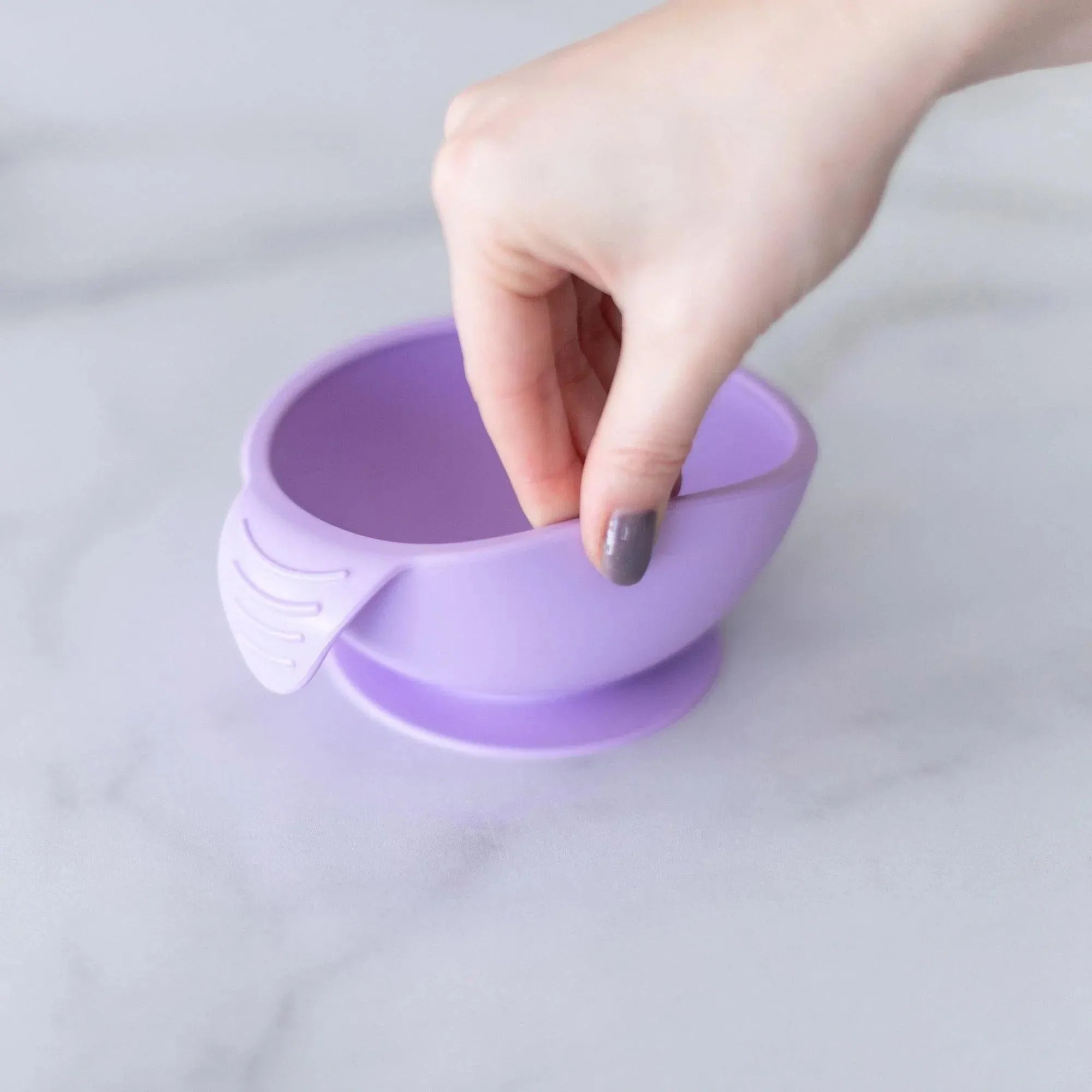 Silicone First Feeding Set: Lavender