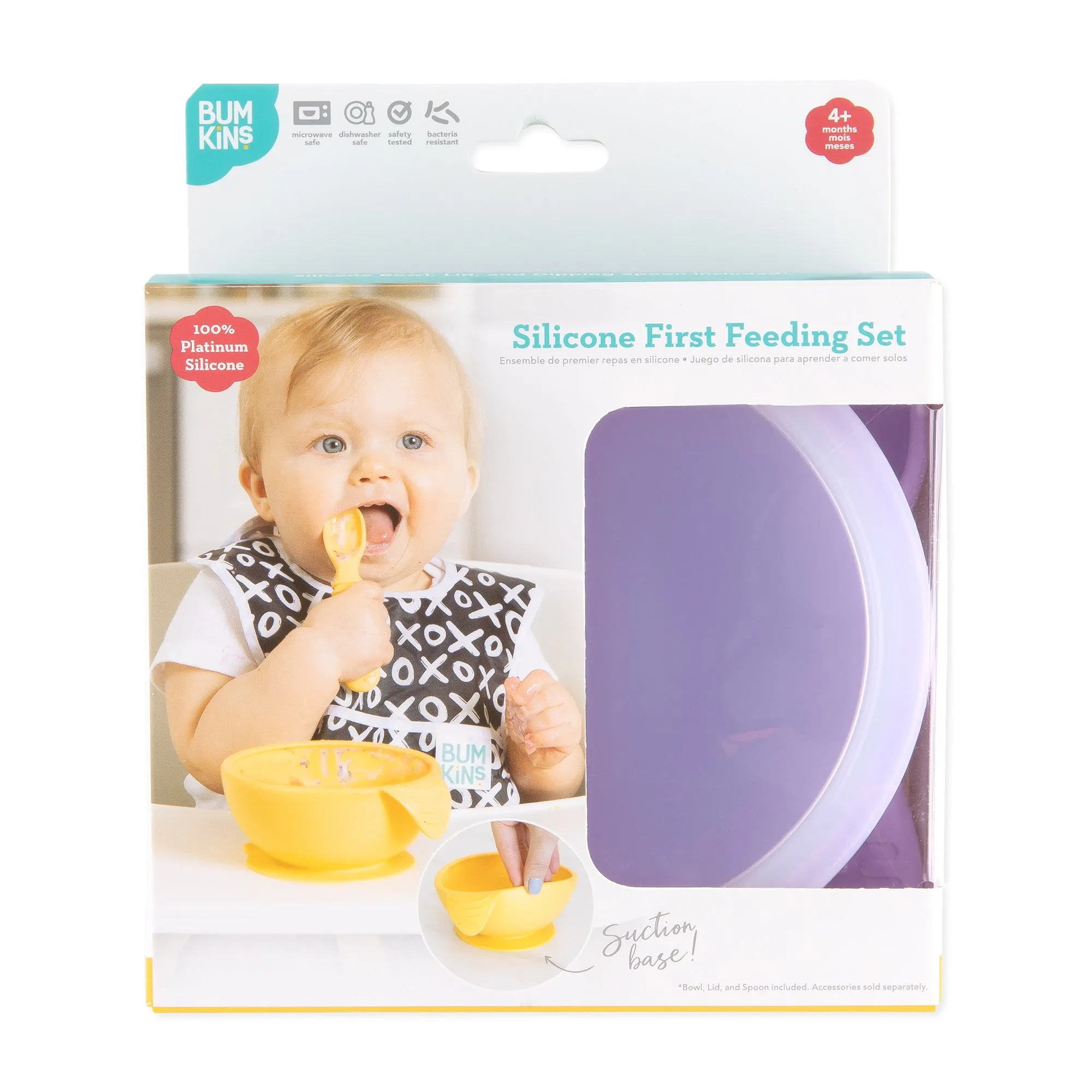 Silicone First Feeding Set: Lavender