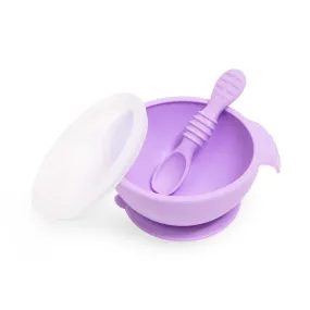 Silicone First Feeding Set: Lavender