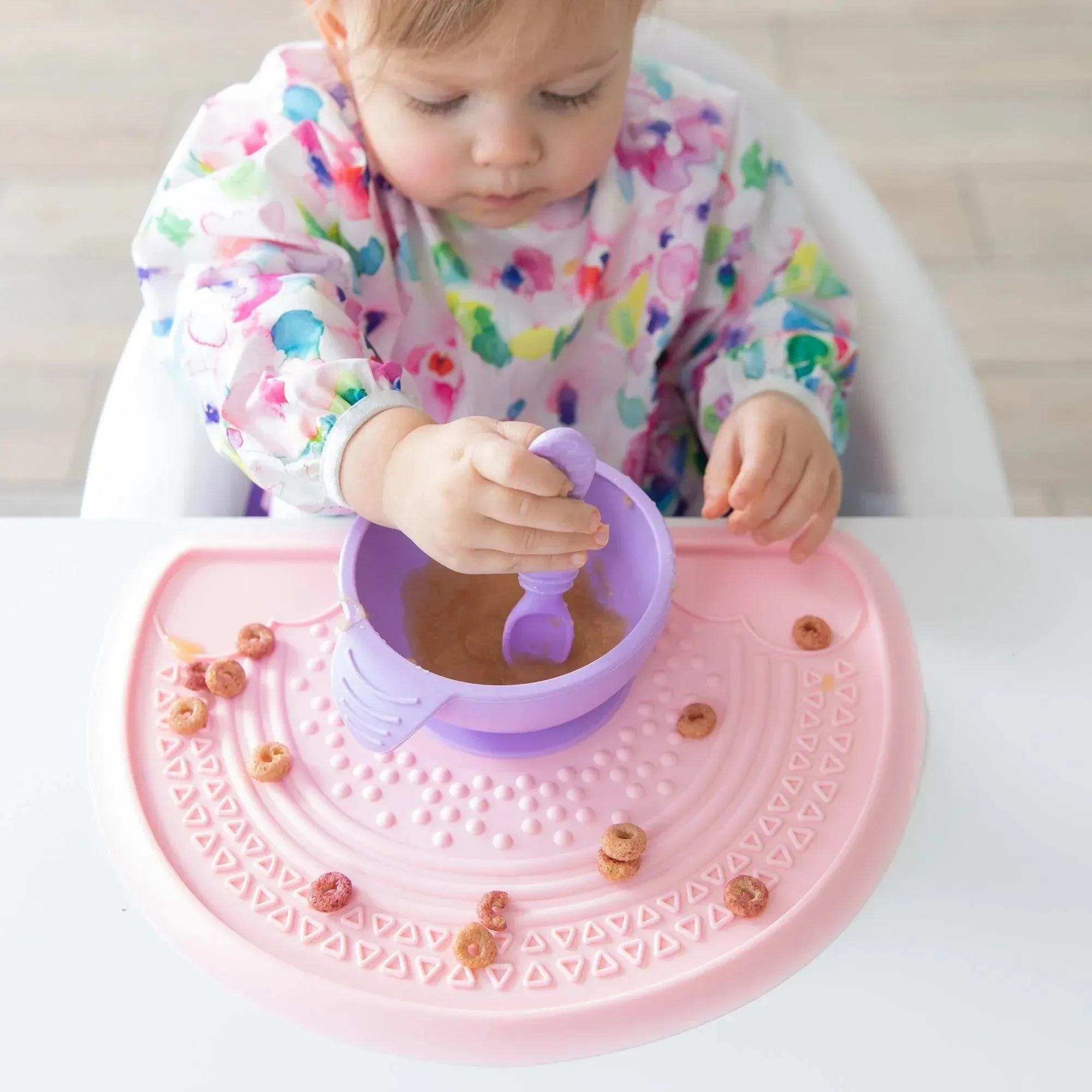 Silicone First Feeding Set: Lavender